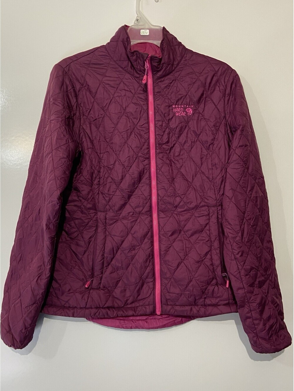 Womens MOUNTAIN HARDWEAR Burgundy Insulated Quilted Jacket Sz M/L
